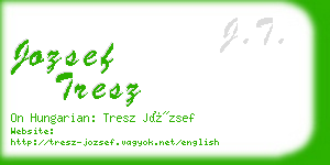 jozsef tresz business card